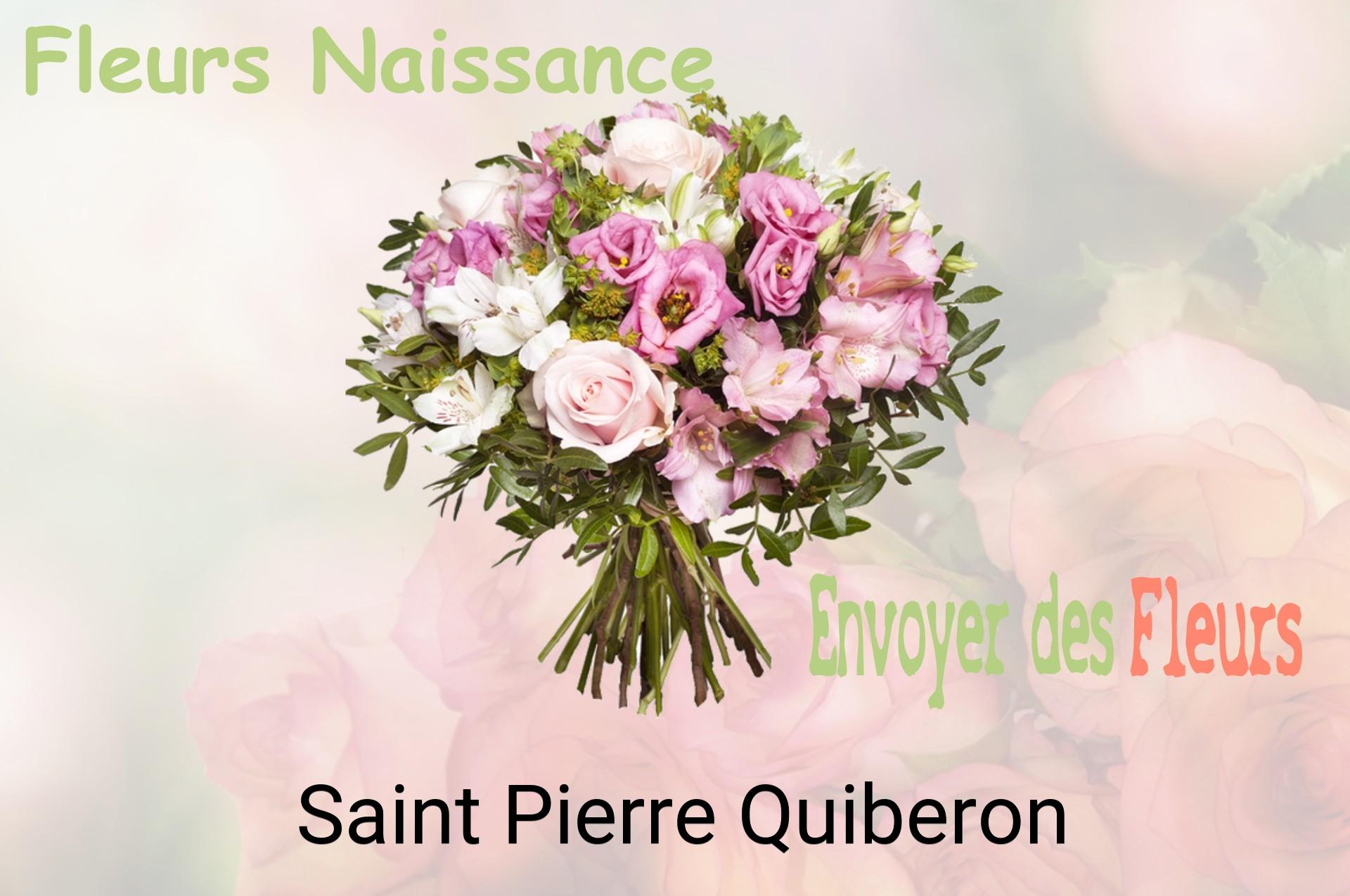 Bouquet de fleurs de naissance livré à Saint-Pierre-Quiberon